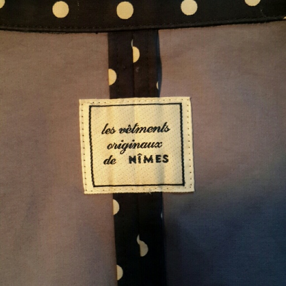 Polka Dot Coat - Navy and White - Picture 6 of 8